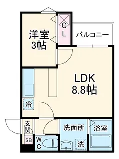fica桶川【201号室】の間取り