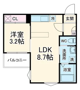 fica桶川【203号室】の間取り