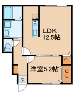 フローラメゾン鷺ノ宮【1階】の間取り