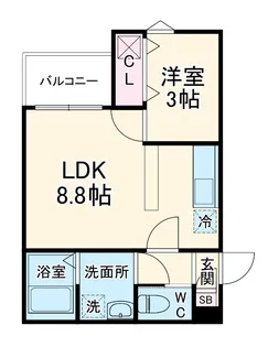 fica桶川【205号室】の間取り