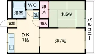 シャトル金町【1階】の間取り