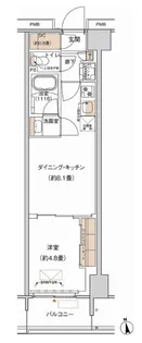 プライムネクサス大森北【4階】の間取り