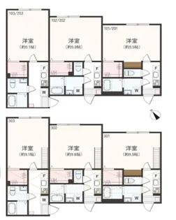 アザーレ・レミファ東海大学前【1階】の間取り