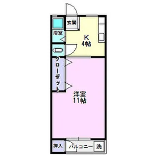 亀島マンション【308号室】の間取り