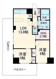 日神パレステージ大宮パルティール【1202号室】の間取り