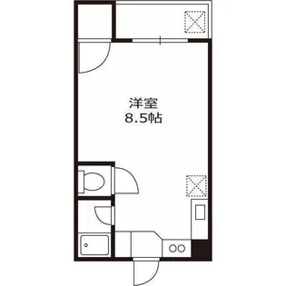 第二清水ハイツ【2階】の間取り