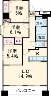 コトヒルズ【9階】の間取り