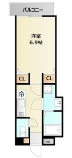 ミリアビタ弁天【2階】の間取り
