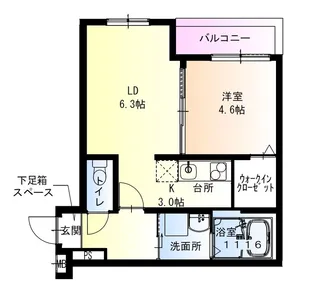 フジパレス岸和田駅前Ⅰ番館【103号室】の間取り