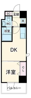 ドゥーエ二子新地【5階】の間取り