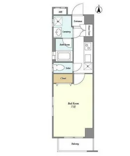 シェル中野弥生町【8階】の間取り