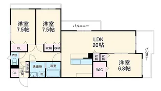 リーベンハイム・カガ【4階】の間取り