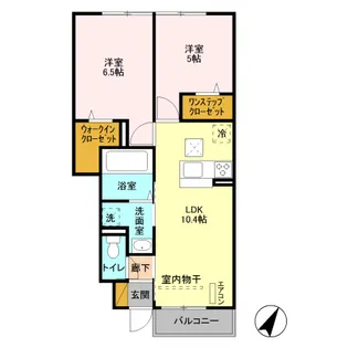 シャイン・カワナベ【1階】の間取り