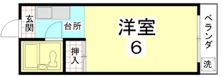 コーポラス前田【305号室】の間取り