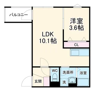 グランアクシス【1階】の間取り
