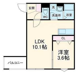 グランアクシス【1階】の間取り