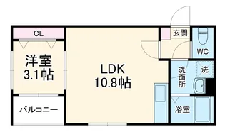 グランアクシス【1階】の間取り