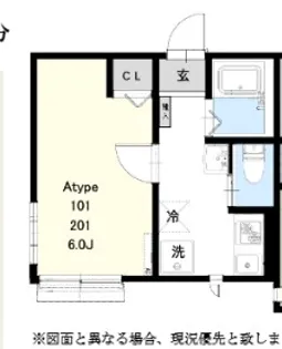 ベルンハルト谷津【1階】の間取り
