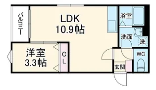 グランアクシス【3階】の間取り