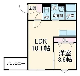 グランアクシス【3階】の間取り