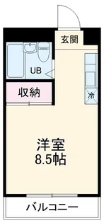 シティハウス八剣【403号室】の間取り