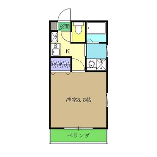アンプルールフェール宮内【2階】の間取り