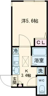 バーミープレイスひばりヶ丘【1階】の間取り