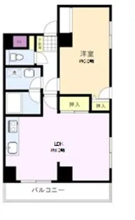 シティーコート西八王子【07010号室】の間取り