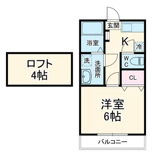 Kハウス・R【2階】の間取り
