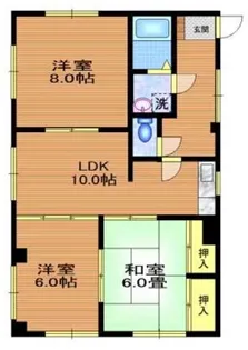 北一レジデンス【1階】の間取り