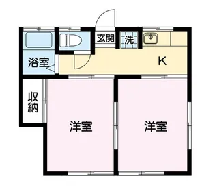 新里コーポ【1階】の間取り