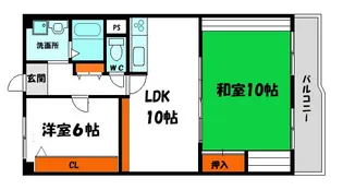 ネオコーポ門真【10階】の間取り