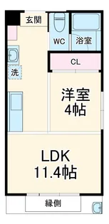 The Orchard Yahata B棟【1階】の間取り