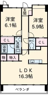 シンフォニー【6階】の間取り