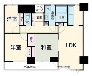 ライオンズプラザ大宮【3階】の間取り