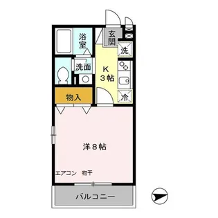 モナリエールジョイ【2階】の間取り