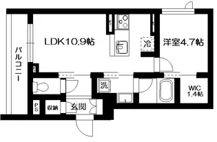 ヴィラデルソル【2階】の間取り