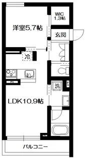 ヴィラデルソル【4階】の間取り