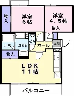 ロイヤルコートⅠ番館【201号室】の間取り