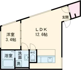 trias834(トリアス834)【303号室】の間取り