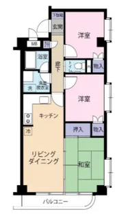 レスティー戸塚第一【2階】の間取り