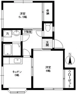 コトブキハイツ【2階】の間取り