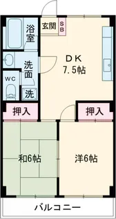 ベアーズパレス【4階】の間取り
