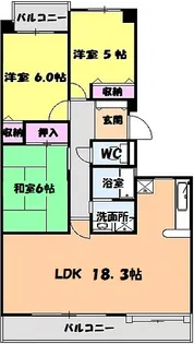 グラヂオーソ【3階】の間取り