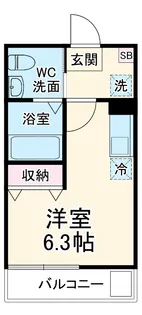 Mammut House Hiyoshi【303号室】の間取り