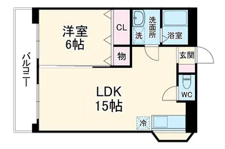 梅が丘森ビル【507号室】の間取り