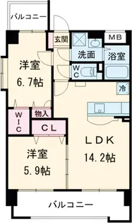 ボナール カーサ【3階】の間取り