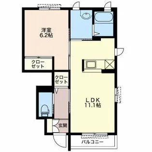 ジャルディーノ・T A【103号室】の間取り