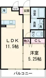 Pure Court【202号室】の間取り