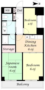 エンブレム八王子本町【403号室】の間取り